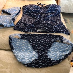 LOFT 3Pc. Reversible Bikini/Tankini